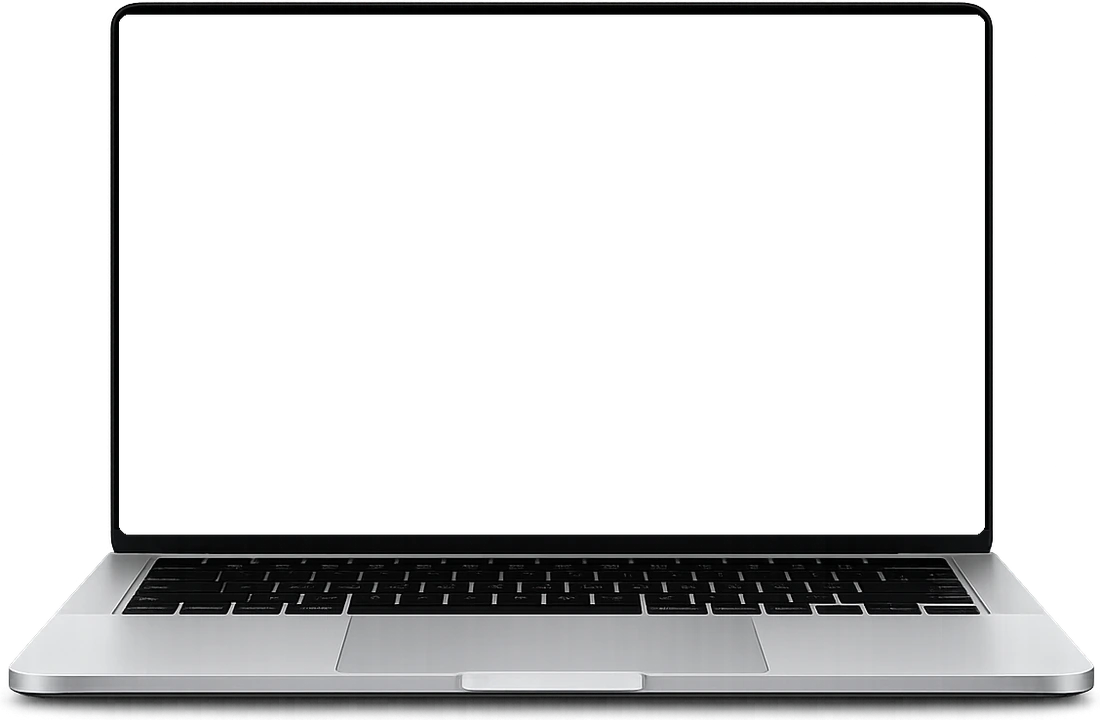 A laptop displaying a modern website built by South Bay Coders